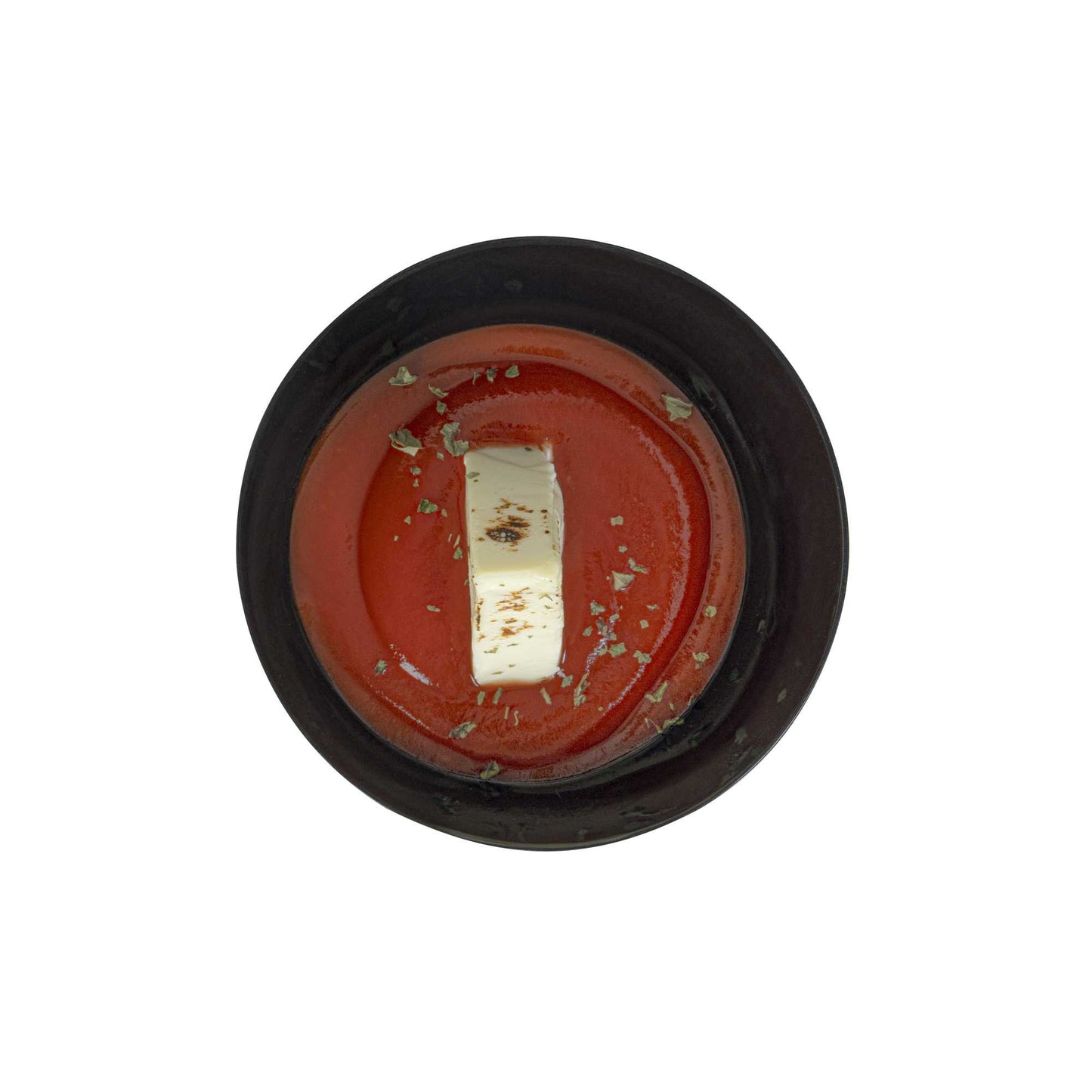 Mini Serve 5 oz Round Black Plastic Small Incline Bowl - 3 3/4" x 3 3/4" x 2 1/2" - 20 count box