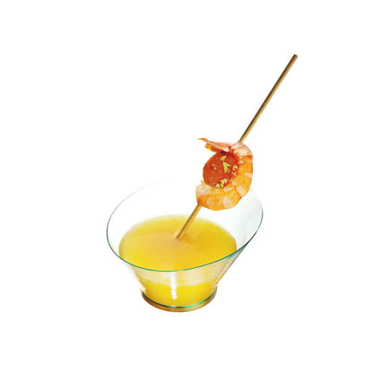 Mini Serve 5 oz Round Seagreen Plastic Small Incline Bowl - 3 3/4" x 3 3/4" x 2 1/2" - 20 count box