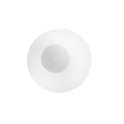 Mini Serve 5 oz Round White Plastic Small Incline Bowl - 3 3/4" x 3 3/4" x 2 1/2" - 100 count box