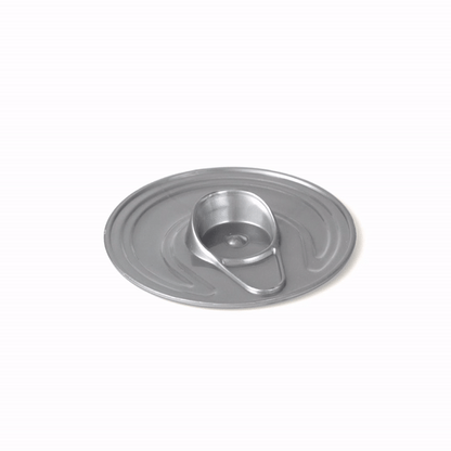 Mini Serve 4 oz Round Silver Plastic Tin Can - with Lid - 2 1/2" x 2 1/2" x 2 3/4" - 20 count box