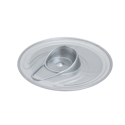Mini Serve 4 oz Round Silver Plastic Tin Can - with Lid - 2 1/2" x 2 1/2" x 2 3/4" - 20 count box