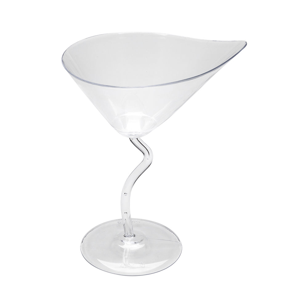 Bev Tek 3 oz Clear Plastic Dekko Martini Glass - 3 3/4" x 3" x 4 3/4" - 20 count box