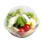 Thermo Tek 12 oz Clear Plastic Sphere Salad Container - with Dome Lid - 5 1/4" x 5 1/4" x 4 1/2" - 50 count box