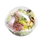Thermo Tek 28 oz Clear Plastic Sphere Salad Container - with Dome Lid - 6 1/2" x 6 1/2" x 5 1/2" - 50 count box