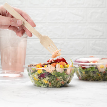 Thermo Tek 12 oz Clear Plastic Ergo-Grip Bowl - 4 3/4" x 4 3/4" x 1 3/4" - 500 count box