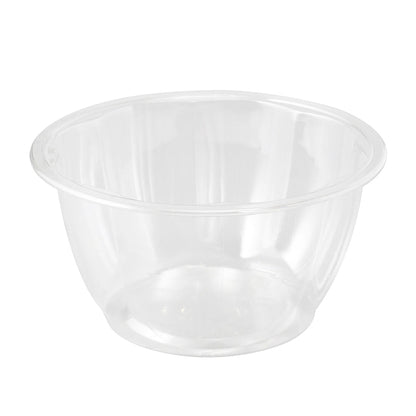 Thermo Tek 16 oz Clear Plastic Ergo-Grip Bowl - 4 3/4" x 4 3/4" x 2 1/2" - 500 count box