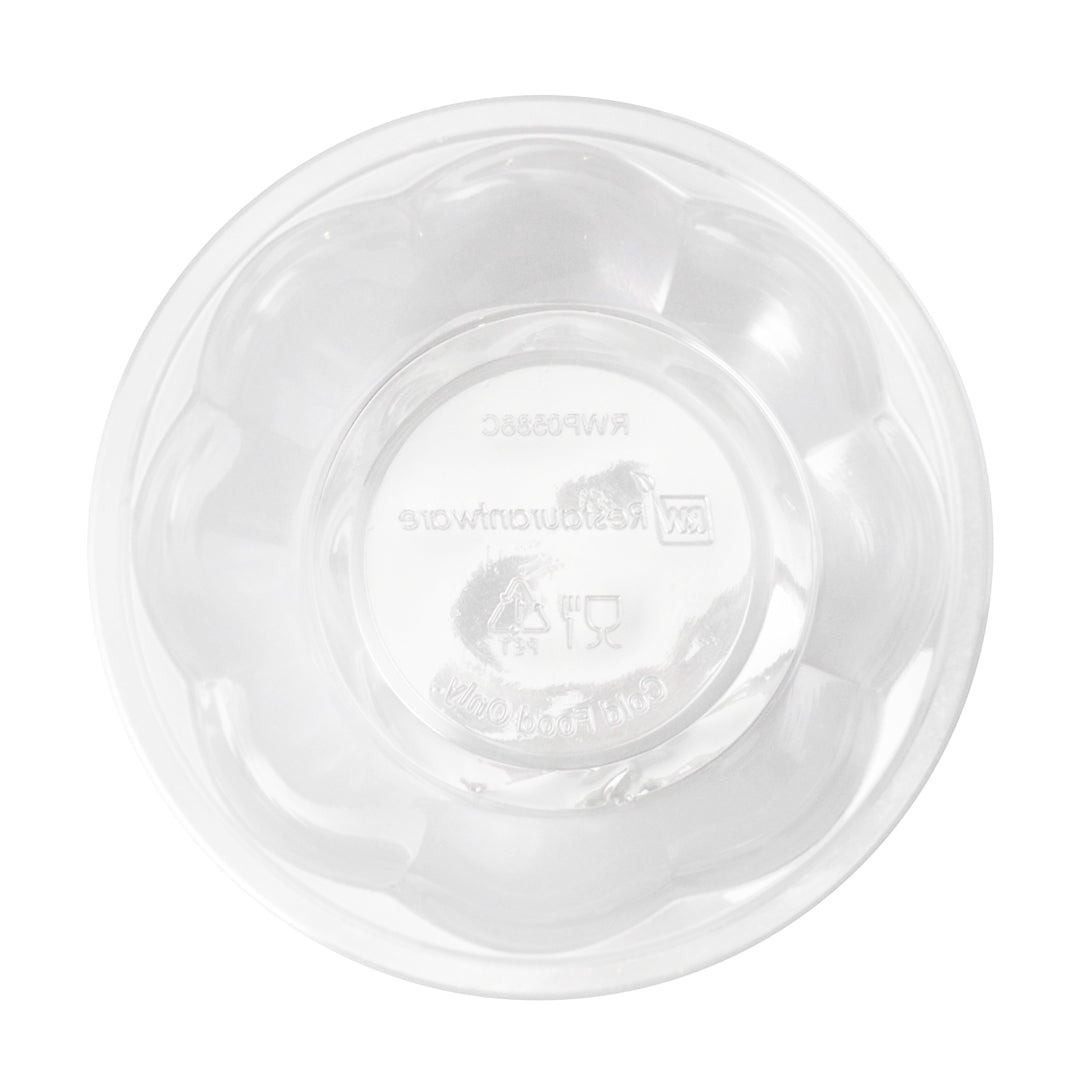 Thermo Tek 16 oz Clear Plastic Ergo-Grip Bowl - 4 3/4" x 4 3/4" x 2 1/2" - 50 count box
