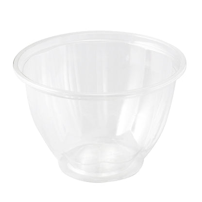 Thermo Tek 48 oz Clear Plastic Ergo-Grip Bowl - 6 3/4" x 6 3/4" x 4 1/4" - 500 count box