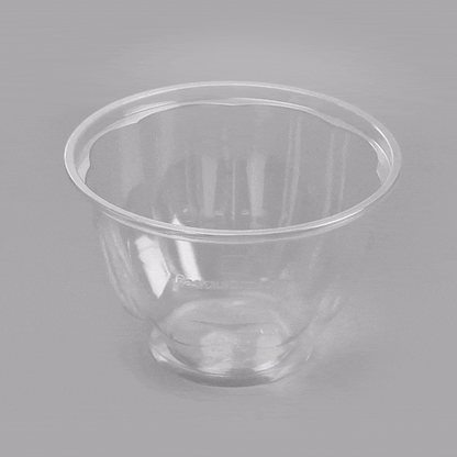 Thermo Tek 48 oz Clear Plastic Ergo-Grip Bowl - 6 3/4" x 6 3/4" x 4 1/4" - 50 count box