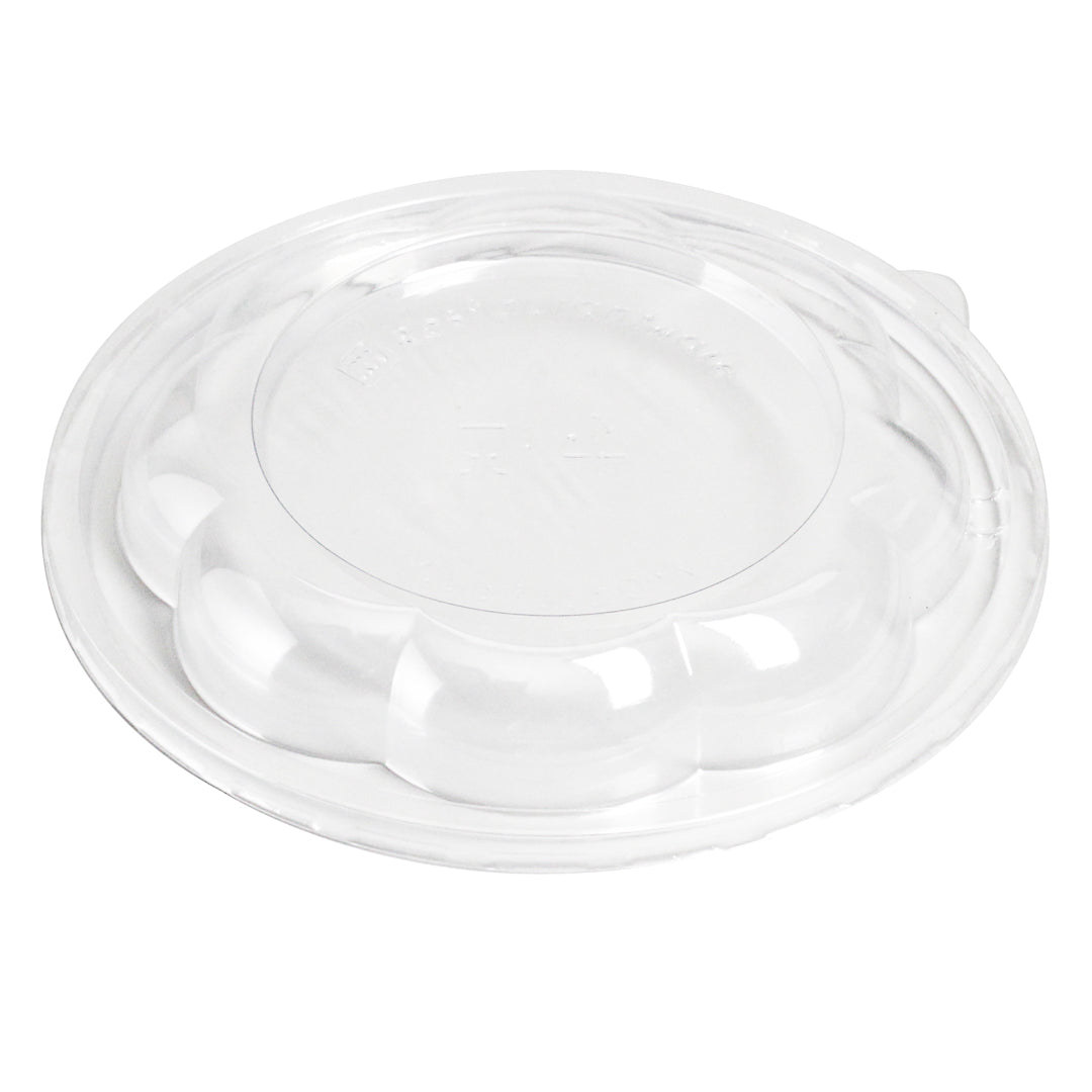Thermo Tek Clear Plastic Ergo-Grip Bowl Lid - Fits 24 / 32 / 48 oz - 50 count box