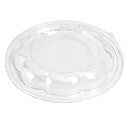 Thermo Tek Clear Plastic Ergo-Grip Bowl Lid - Fits 24 / 32 / 48 oz - 50 count box