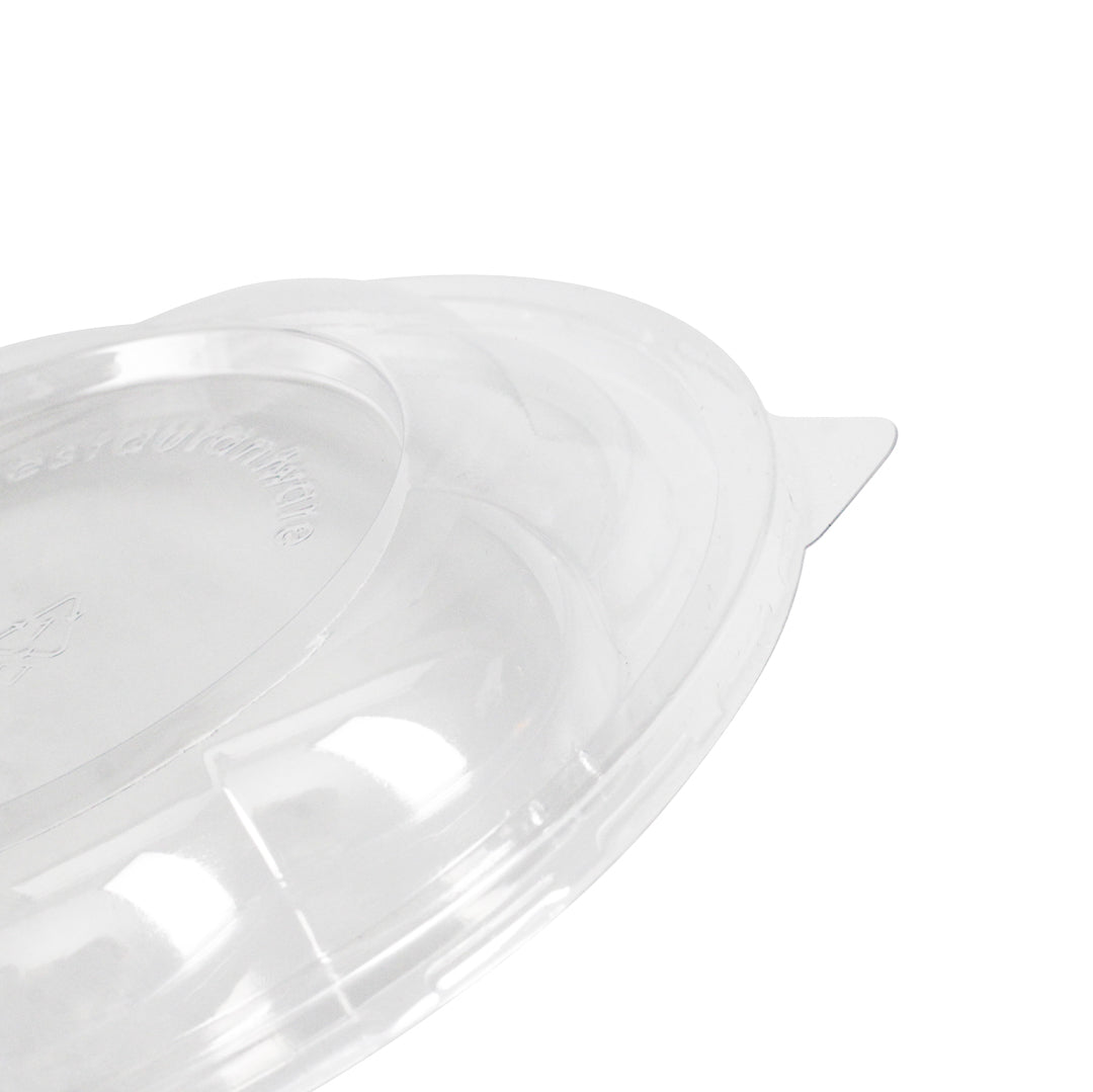 Thermo Tek Clear Plastic Ergo-Grip Bowl Lid - Fits 24 / 32 / 48 oz - 50 count box