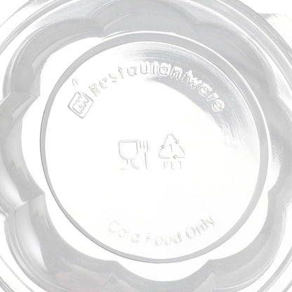 Thermo Tek Clear Plastic Ergo-Grip Bowl Lid - Fits 24 / 32 / 48 oz - 500 count box