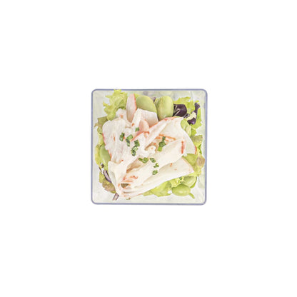 Mini Serve 4 oz Square Clear Plastic Small Kova Cup - 2 1/4" x 2 1/4" x 2" - 100 count box