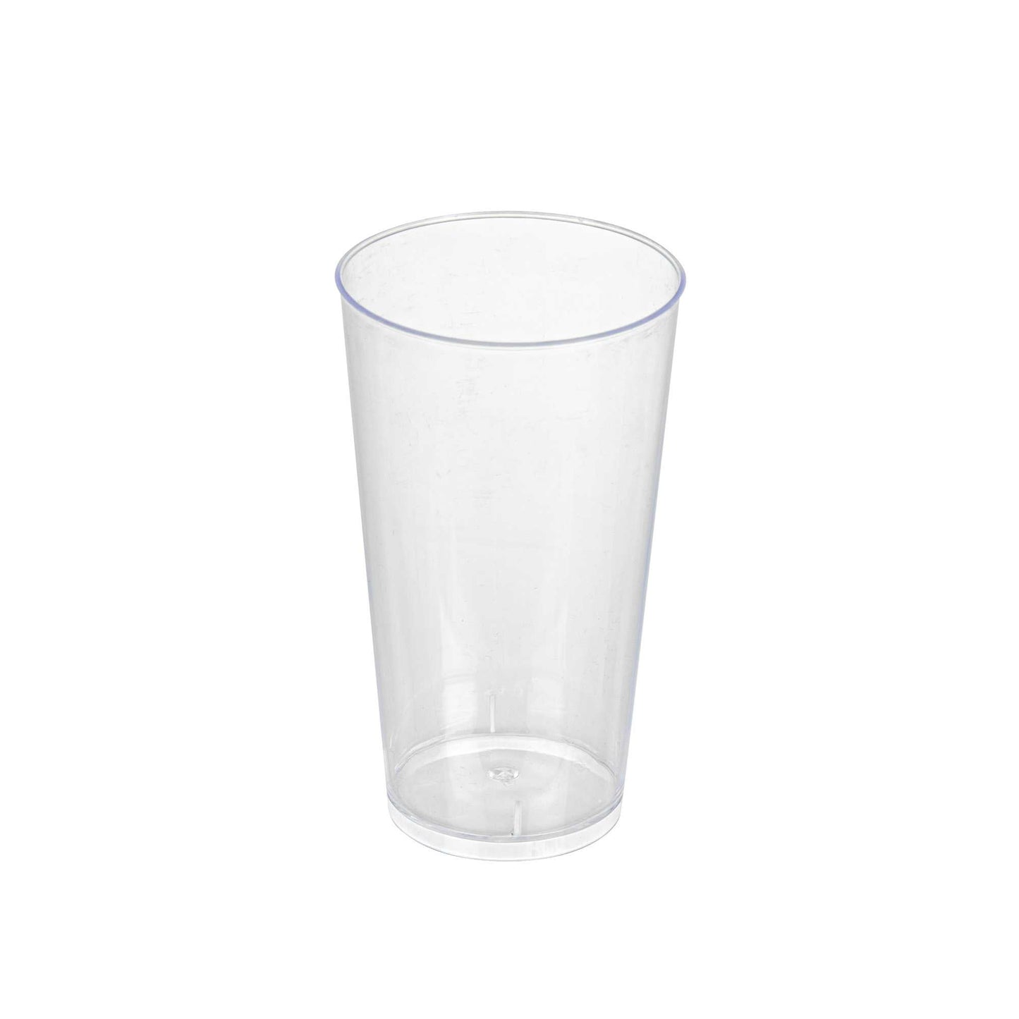 Mini Serve 3 oz Round Clear Plastic Cannello Dessert Glass - 1 3/4" x 1 3/4" x 3 1/4" - 100 count box