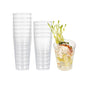 Mini Serve 3 oz Round Clear Plastic Cannello Dessert Glass - 1 3/4" x 1 3/4" x 3 1/4" - 20 count box
