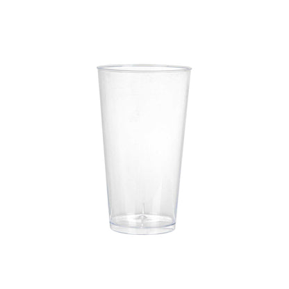 Mini Serve 3 oz Round Clear Plastic Cannello Dessert Glass - 1 3/4" x 1 3/4" x 3 1/4" - 100 count box