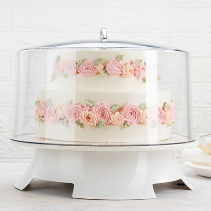 Sweet Vision Round Clear Cake Cover - 12" x 12" x 6 1/2" - 1 count box