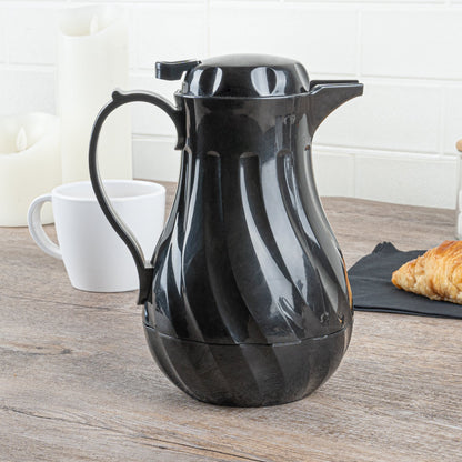 Restpresso 20 oz Black Thermal Coffee Carafe / Server - 6 1/2" x 5" x 8" - 1 count box