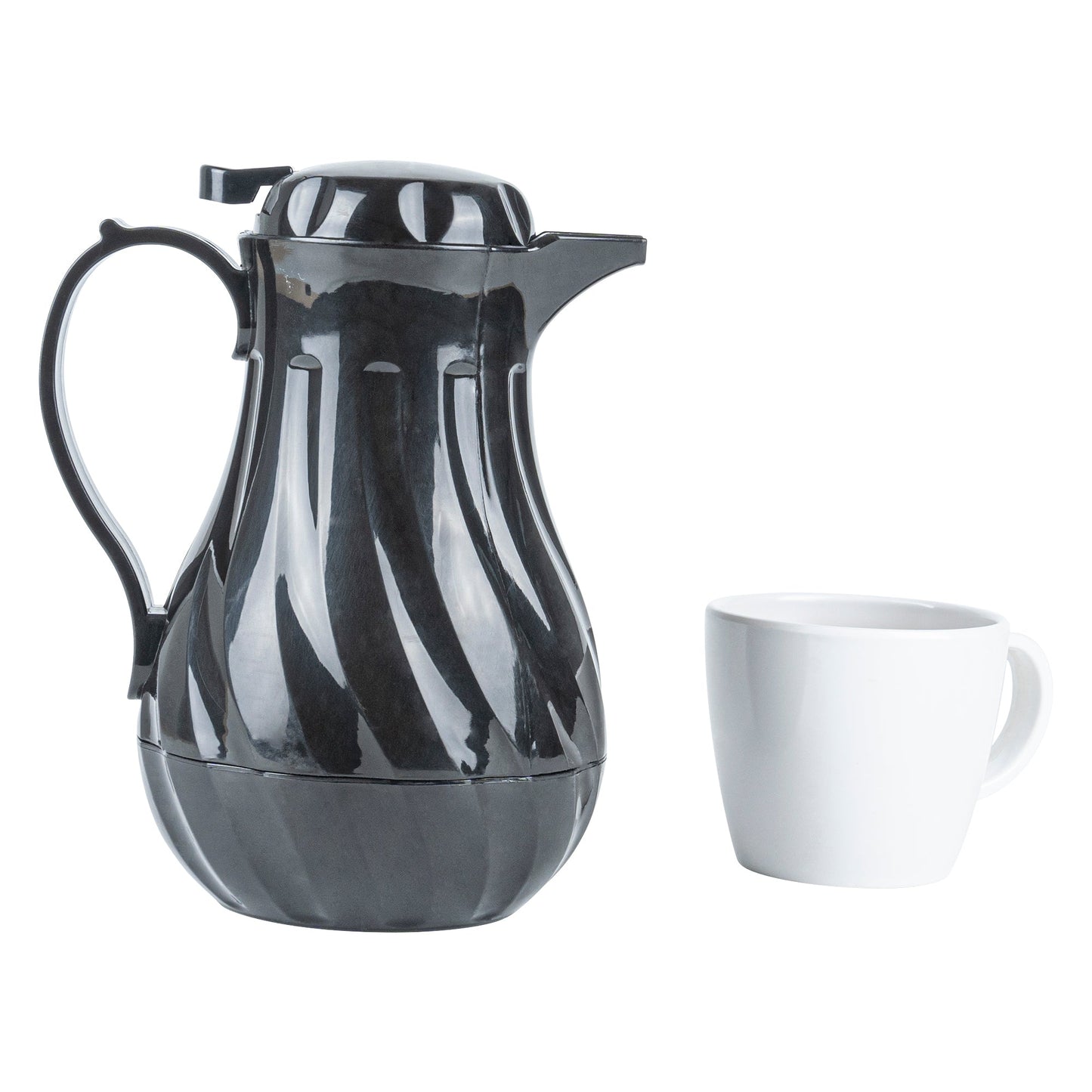 Restpresso 20 oz Black Thermal Coffee Carafe / Server - 6 1/2" x 5" x 8" - 10 count box