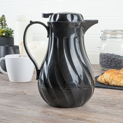 Restpresso 20 oz Black Thermal Coffee Carafe / Server - 6 1/2" x 5" x 8" - 10 count box