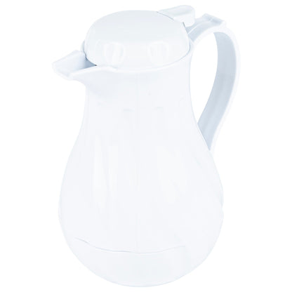 Restpresso 20 oz White Thermal Coffee Carafe / Server - 6 1/2" x 5" x 8" - 1 count box