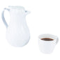 Restpresso 20 oz White Thermal Coffee Carafe / Server - 6 1/2" x 5" x 8" - 1 count box