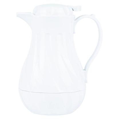 Restpresso 20 oz White Thermal Coffee Carafe / Server - 6 1/2" x 5" x 8" - 10 count box
