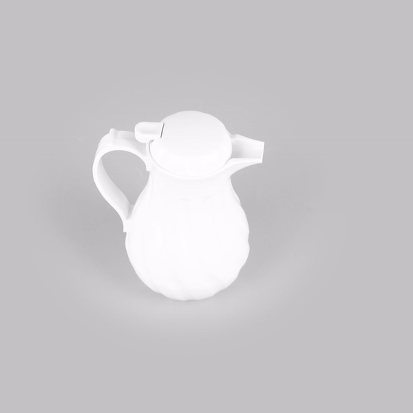 Restpresso 20 oz White Thermal Coffee Carafe / Server - 6 1/2" x 5" x 8" - 10 count box