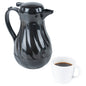 Restpresso 42 oz Black Thermal Coffee Carafe / Server - 8" x 6" x 10" - 1 count box