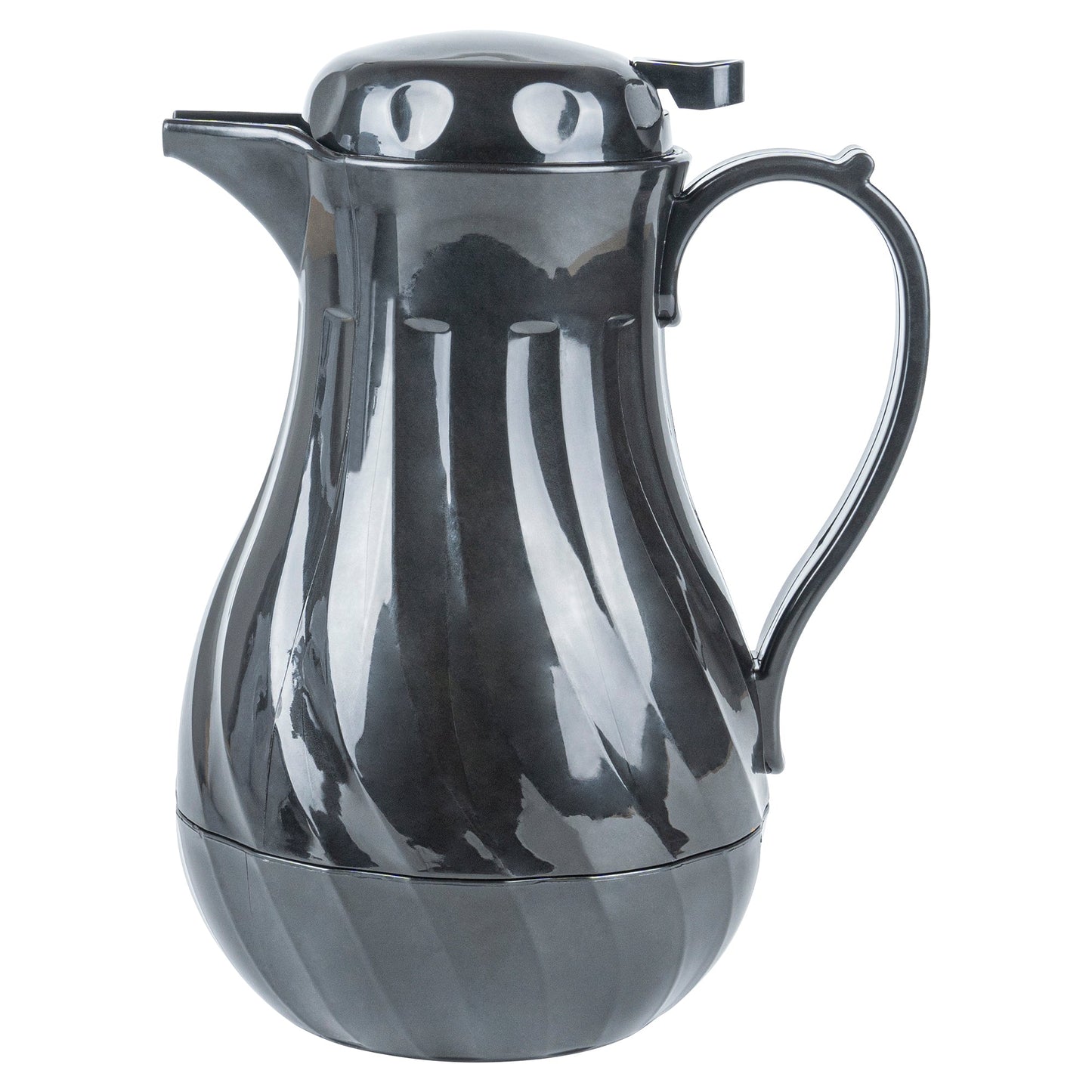 Restpresso 42 oz Black Thermal Coffee Carafe / Server - 8" x 6" x 10" - 1 count box