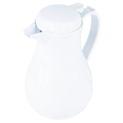 Restpresso 42 oz White Thermal Coffee Carafe / Server - 8" x 6" x 10" - 1 count box
