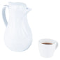 Restpresso 42 oz White Thermal Coffee Carafe / Server - 8" x 6" x 10" - 1 count box