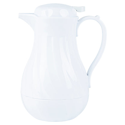 Restpresso 42 oz White Thermal Coffee Carafe / Server - 8" x 6" x 10" - 1 count box