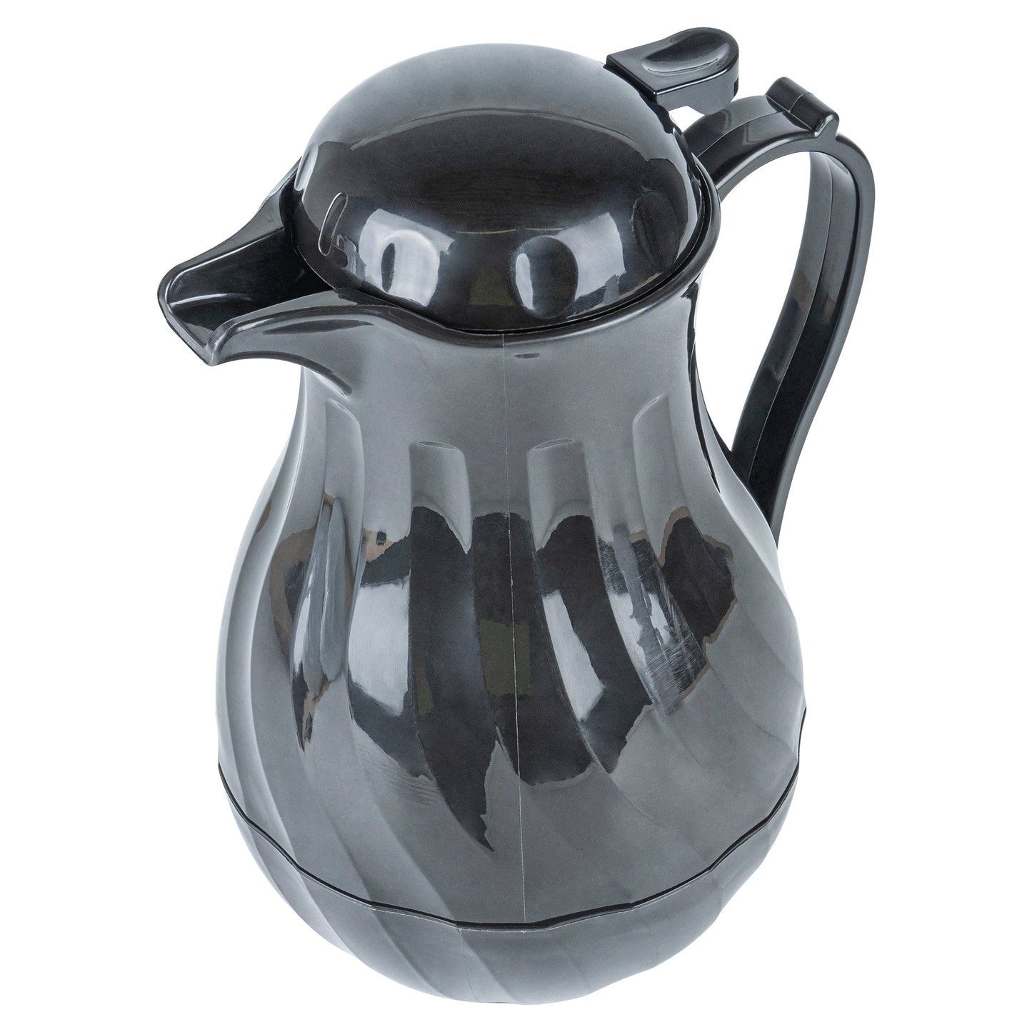 Restpresso 64 oz Black Thermal Coffee Carafe / Server - 8 3/4" x 6 1/4" x 11" - 1 count box