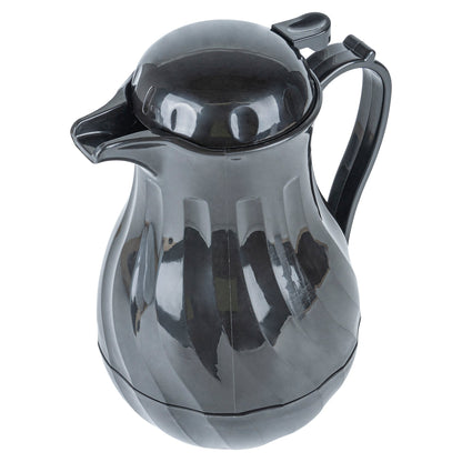 Restpresso 64 oz Black Thermal Coffee Carafe / Server - 8 3/4" x 6 1/4" x 11" - 1 count box