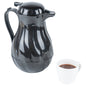 Restpresso 64 oz Black Thermal Coffee Carafe / Server - 8 3/4" x 6 1/4" x 11" - 10 count box