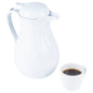 Restpresso 64 oz White Thermal Coffee Carafe / Server - 8 3/4" x 6 1/4" x 11" - 1 count box