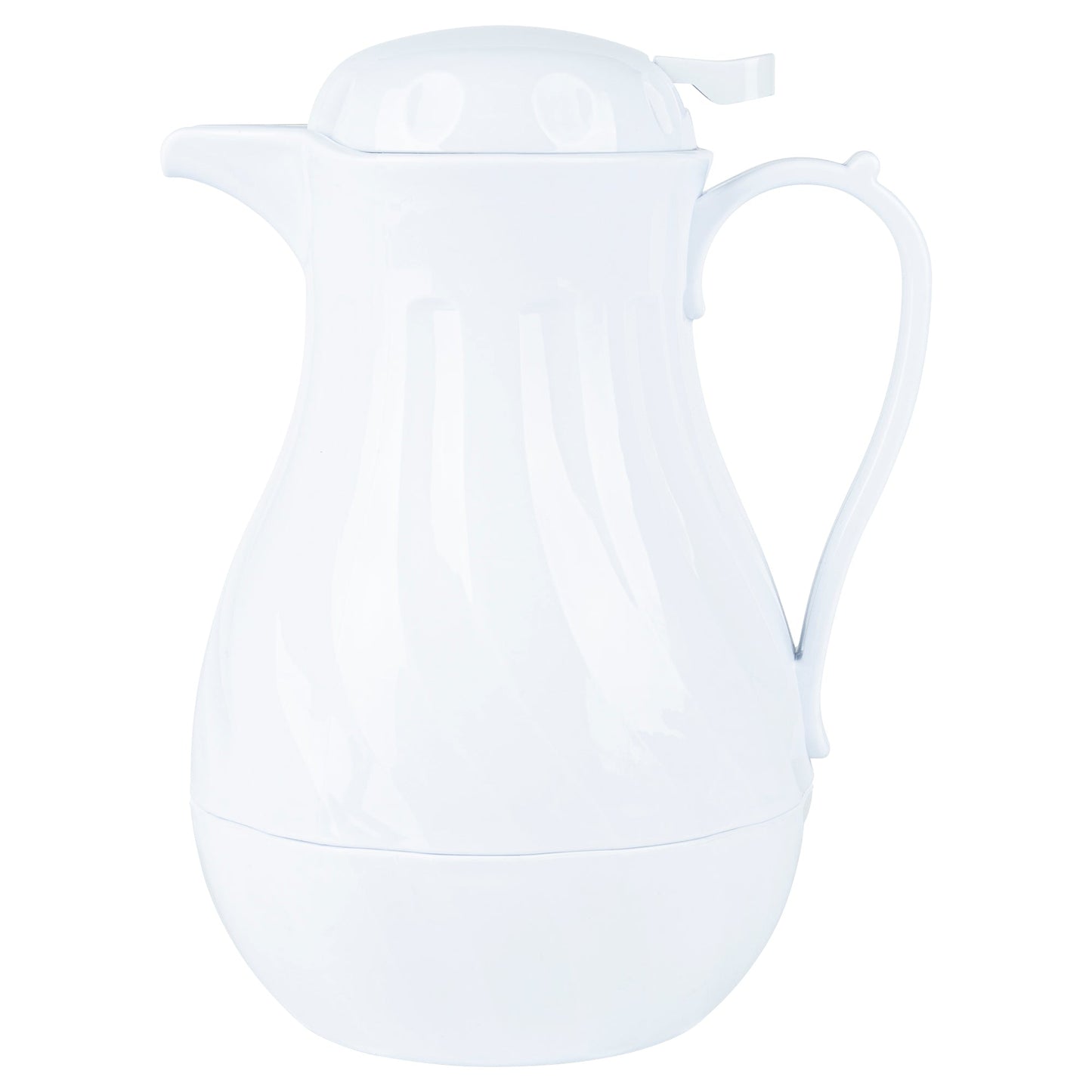 Restpresso 64 oz White Thermal Coffee Carafe / Server - 8 3/4" x 6 1/4" x 11" - 1 count box