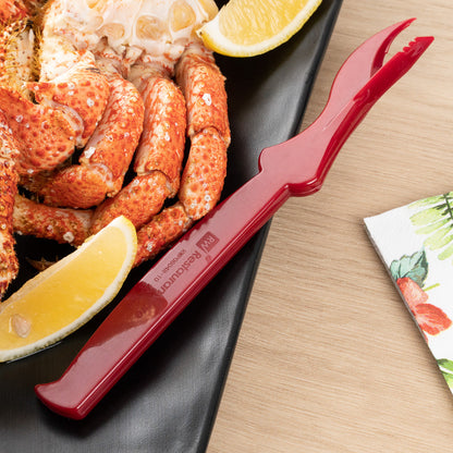 Cater Tek Red Plastic Seafood Sheller - 7 1/2" - 10 count box