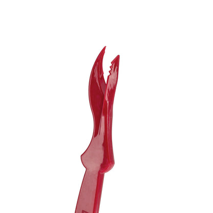 Cater Tek Red Plastic Seafood Sheller - 7 1/2" - 10 count box