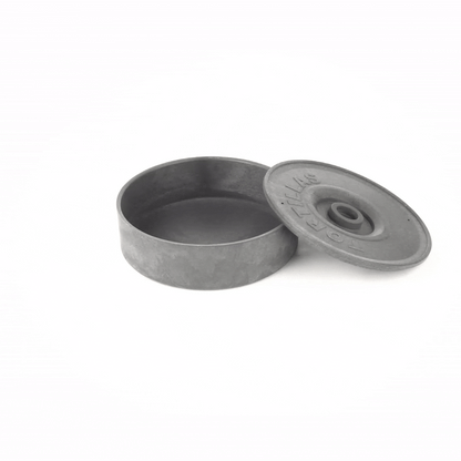 Chef 101 Round Gray Plastic Tortilla Warmer / Server - 8 1/2" x 8 1/2" x 2 1/4" - 10 count box