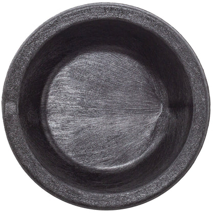 Chef 101 10 oz Black Thermal Plastic Molcajete Bowl - 5 1/4" x 5 1/4" x 2 1/2" - 1 count box