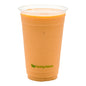 Sustain 20 oz Round Clear PLA Plastic Drinking Cup - Compostable - 3 3/4" x 3 3/4" x 5 3/4" - 1000 count box