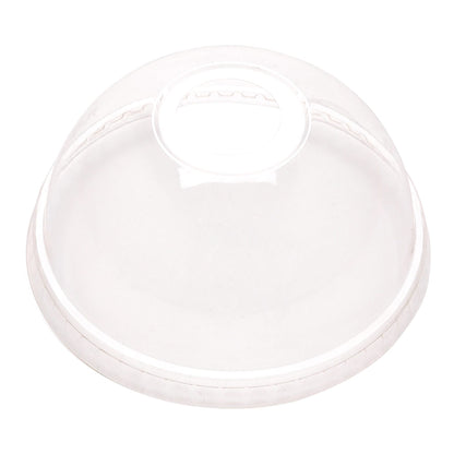 Sustain Round Clear PLA Plastic Dome Lid - Fits 9, 12, 16 and 20 oz Drinking Cup - 1000 count box