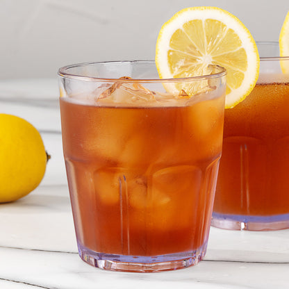 Bev Tek 12 oz Round Clear Plastic Tumbler - Shatter-Resistant - 3 1/2" x 3 1/2" x 4" - 50 count box