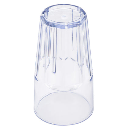 Bev Tek 16 oz Clear Plastic Tumbler - Shatter-Resistant - 3 1/2" x 3 1/2" x 6" - 10 count box