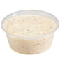 Chef 101 3.3 oz Round Clear Plastic Portion Cup - 3" x 3" x 1 1/4" - 2000 count box