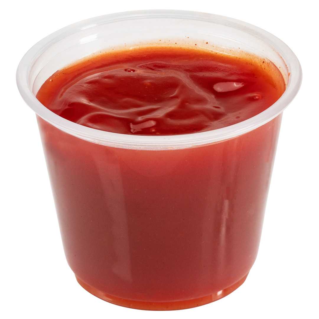 Chef 101 5.5 oz Round Clear Plastic Portion Cup - 3" x 3" x 2 1/4" - 2000 count box