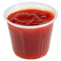 Chef 101 5.5 oz Round Clear Plastic Portion Cup - 3" x 3" x 2 1/4" - 2000 count box